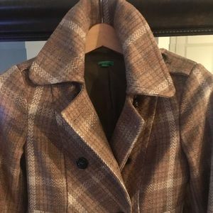 Benetton wool coat Size 38